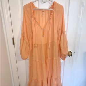Size large free people oversized flowy dress